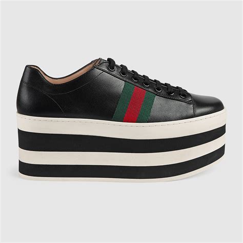 gucci platform sneakers|platform gucci sneakers women.